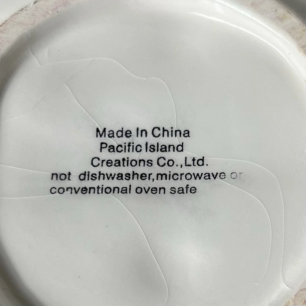 Vintage Snowman Christmas Plate Pacific Island Creations 6